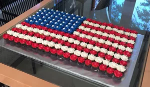 Corina Bakery - custom flag cupcake