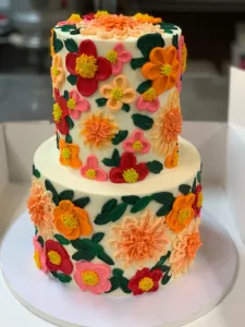 Corina Bakery - custom floral cake